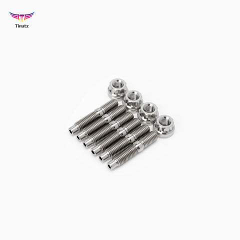 Universal M8x1.25x45 Gr5 Titanium Intake/Exhaust Manifold Stud Kit