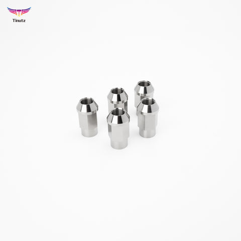 M14x1.5x40 Gr5 Titanium Open-End Cone Seat Lug Nuts