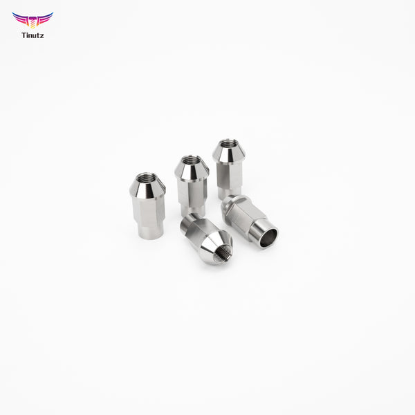 M12x1.25/1.5x40 Gr5 Titanium Open-End Cone Seat Lug Nuts